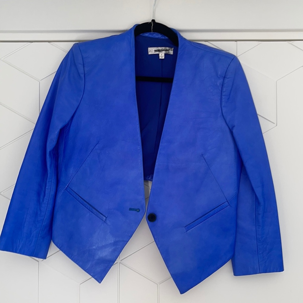 Helmut Lang leather blazer